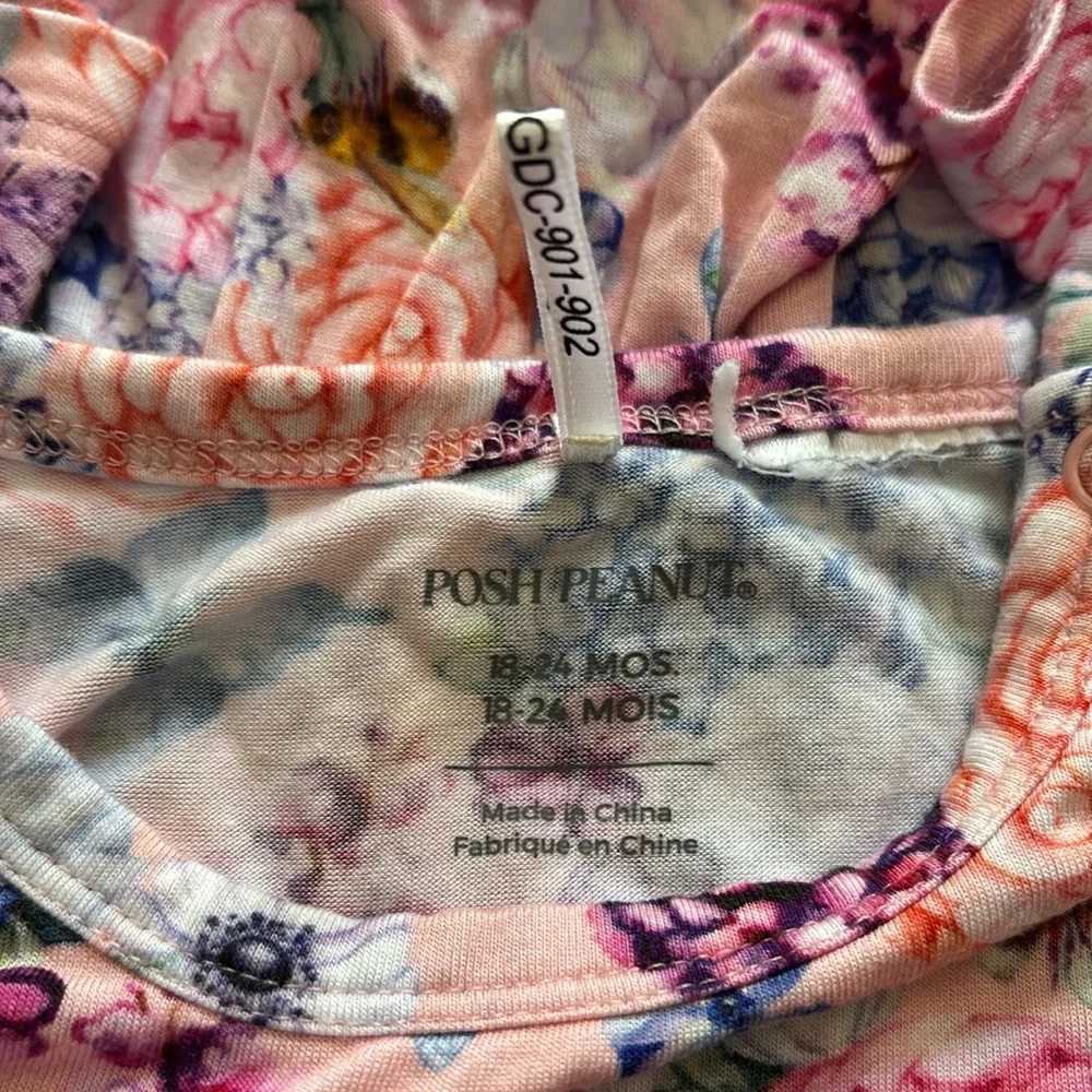 Posh Peanut floral twirl skirt bodysuit